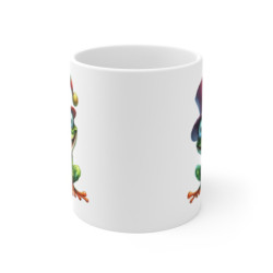Tasse Grenouille Rigolote Chapeau – Mug Humour Aquarelle Drôle Cadeau Original 325ml