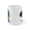 Mug Grenouille Casquette Bleue – Illustration Aquarelle Mignonne – Tasse Cool et Décontractée