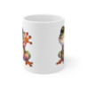 Tasse Grenouille Bonjour Sourire – Mug Aquarelle Amical Drôle Cadeau Positif 325ml