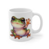 Tasse Grenouille Bonjour Sourire – Mug Aquarelle Amical Drôle Cadeau Positif 325ml