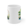 Tasse Grenouille Étang Fleurs – Mug Nature Aquarelle Zen Cadeau Poétique Relax 325ml