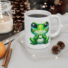 Tasse Grenouille Cœur Mignonne – Mug Aquarelle Amour Cadeau Tendre Kawaii 325ml