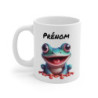 Tasse Personnalisable Grenouille Rigolote – Mug Prénom 3D Coloré Cadeau Original Mignon 325ml