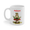 Tasse Personnalisable Grenouille Méditation – Mug Prénom Zen Aquarelle Cadeau Relax Original 325ml