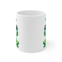 Tasse Personnalisable Grenouille Cœur – Mug Prénom Kawaii Aquarelle Cadeau Mignon Amour 325ml