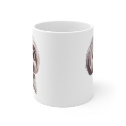 Mug Bichon Maltais Mignon – Illustration Cartoon Aquarelle – Tasse Chien Blanc Adorable