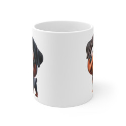 Tasse Chien Rottweiler Mignon – Mug Cartoon Rottweiler Rigolo Cadeau Fan de Dog 325ml