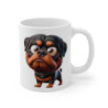 Tasse Chien Rottweiler Mignon – Mug Cartoon Rottweiler Rigolo Cadeau Fan de Dog 325ml