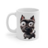 Mug Scottish Terrier Marrant – Illustration Cartoon Aquarelle – Tasse Chien Rigolo et Adorable