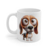 Tasse Chien Beagle Mignon – Mug Cartoon Beagle Tricolore Rigolo Cadeau Chiot 325ml