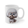 Tasse Chien Bichon Frisé Mignon – Mug Cartoon Chiot Bouclé Blanc Cadeau Fan de Pet 325ml