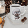 Tasse Chien Bichon Frisé Mignon – Mug Cartoon Chiot Bouclé Blanc Cadeau Fan de Pet 325ml