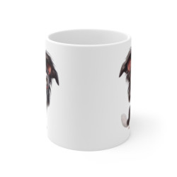 Tasse Chien Border Collie Mignon – Mug Cartoon Rigolo Noir et Blanc Chiot Intelligent 325ml