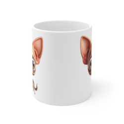 Tasse Chien Chihuahua Mignon – Mug Cartoon Chiot Rigolo Grandes Oreilles Cadeau 325ml