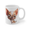 Tasse Chien Chihuahua Mignon – Mug Cartoon Chiot Rigolo Grandes Oreilles Cadeau 325ml