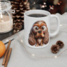 Tasse Chien Cocker Spaniel Mignon – Mug Cartoon Chiot Longues Oreilles Douces 325ml