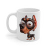 Tasse Chien Dobermann Mignon – Mug Cartoon Race Noire et Feu Oreilles Dressées 325ml