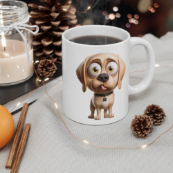 Tasse Labrador Mignon – Mug Chien Labrador Dessin Animé 325ml – Cadeau Fan de Chiens Gentils Idée cadeau pour enfant et adulte