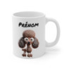 Tasse Caniche Personnalisée avec Prénom – Mug Chien Bouclé Mignon – Idée Cadeau Fan de Chiens