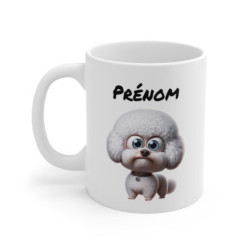 Tasse Caniche Blanc...