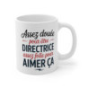 Tasse Directrice Humour – Cadeau Femme Manager Douée et Folle – Mug Travail Original