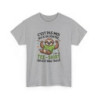 T-shirt Paresseux Drôle – "C’est le Tee-Shirt Qui Est Mal Taillé" – Tee-Shirt Blanc ou Gris Humour Détente Unisexe S à 3XL