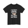 T-shirt Paresseux Noir Humour – "C’est Le Tee-Shirt Qui Est Mal Taillé" – Tee-Shirt Drôle Auto-Dérision Unisexe S à 3XL