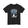 T-shirt Pingouin Drôle Noir – "T’es Pas Le Pingouin Qui Glisse Le Plus Loin" – Tee-Shirt Hiver Humour Animal Unisexe S à 3XL