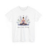 T-shirt Zen Femme – "Inspire, Expire, Recharge" – Tee-Shirt Yoga Méditation Blanc Gris Relaxation