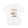 T-shirt Doux Agneau – "Je Suis Doux Comme Un Mouton" – Tee-Shirt Mignon Blanc Gris
