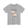 T-shirt Doux Agneau – "Je Suis Doux Comme Un Mouton" – Tee-Shirt Mignon Blanc Gris