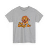 T-shirt Drôle Adulte – "J’ai Mangé du Lion" – Tee-Shirt Féroce Lion Cartoon Blanc Gris Noir Unisexe S à 3XL