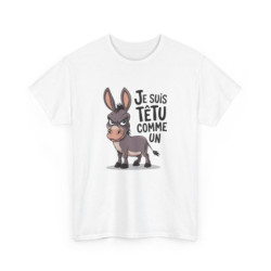 T-shirt Drôle Âne – "Je...