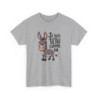 T-shirt Drôle Âne – "Je Suis Têtu Comme Un Âne" – Tee-Shirt Blanc Gris Humour Caractère Unisexe
