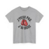 T-shirt Drôle Boxe – "J’Peux Pas J’Ai Boxe" – Tee-Shirt Gants Rouge Blanc Gris Sport Combat Unisexe Adulte S à 3XL