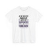 T-shirt Football Toulouse – "Je Suis Supporter TFC" – Tee-Shirt Blanc Gris Violet Humour Ligue 1 Adulte S à 3XL