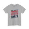 T-shirt Supporter PSG – "Je Suis Supporter de Paris" – Tee-Shirt Football Rouge Bleu Blanc Gris Adulte Ligue 1