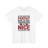 T-shirt OGC Nice Je Ne Suis Pas Parfait Mais Je Suis Supporter Tee-Shirt Humour Football Homme