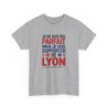 T-shirt Supporter OL Lyon Je Ne Suis Pas Parfait Mais Je Suis SupporterTee Shirt Humour Foot Homme