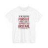 T-shirt Supporter Arsenal Humour – Tee Shirt Blanc Gris Homme – Cadeau Fan Football S à 3XL