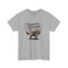 T-shirt Cappuccino Assassino – Tee Shirt Ninja Café Humour Blanc Gris – Design Guerrier Latte Art S à 3XL