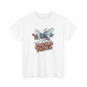 T-shirt Zanzara Pistola – Tee Shirt Moustique Drôle Cartoon Blanc Gris – Design Fun Absurde S à 3XL