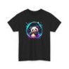 T-shirt Panda Néon Mignon – Tee Shirt Design Kawaii Psychédélique Blanc Noir Gris – Visuel Coloré S à 3XL