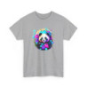T-shirt Panda Fleurs Néon – Tee Shirt Mignon Fantaisie Blanc Noir Gris – Design Animal Coloré S à 3XL