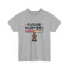 T-shirt Future Pompière Femme – Tee Shirt Blanc Gris Métier Sapeur-Pompier – Design Fille Courage Secours S à 3XL