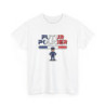 T-shirt Futur Policier Garçon ou Homme – Tee Shirt Blanc Gris Police Nationale – Design Métier Sécurité Tricolore S à 3XL