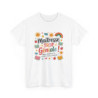 Tee Shirt Maîtresse Fin d’Année – T-shirt Merci "Trop Géniale" École Maternelle – Cadeau Blanc ou Gris S à 3XL