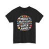 Tee Shirt Maîtresse Noir – "Merci pour cette super année" – T-shirt Cadeau Fin d’Année École Maternelle ou Primaire S à 3XL
