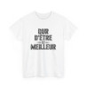 Tee Shirt Homme Humour – "Dur d’être le Meilleur" – T-shirt Noir Style Vintage Cadeau Ironique S à 3XL
