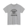 Tee-Shirt Fier d’Être Chasseur – T-shirt Chien de Chasse Réaliste – Modèle Blanc ou Gris